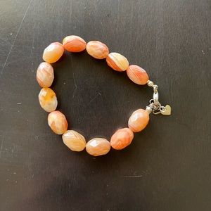 Sterling Silver & Stone Bracelet